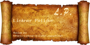 Linkner Polidor névjegykártya